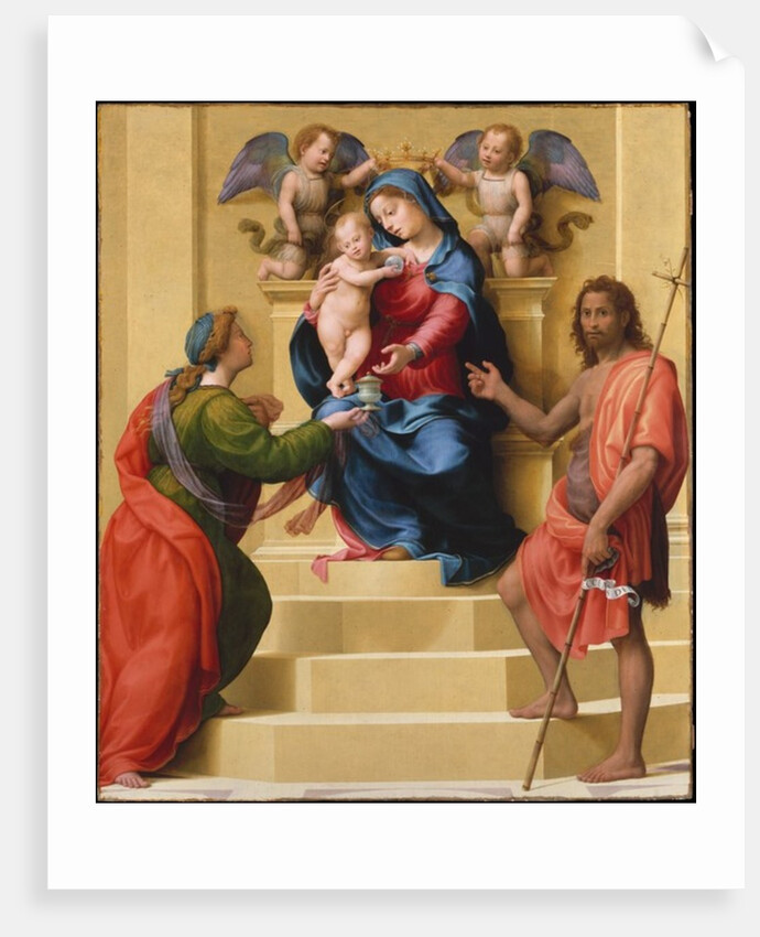 Madonna and Child Enthroned with Saints Mary Magdalen and John the Baptist, c.1523 by Giuliano Bugiardini