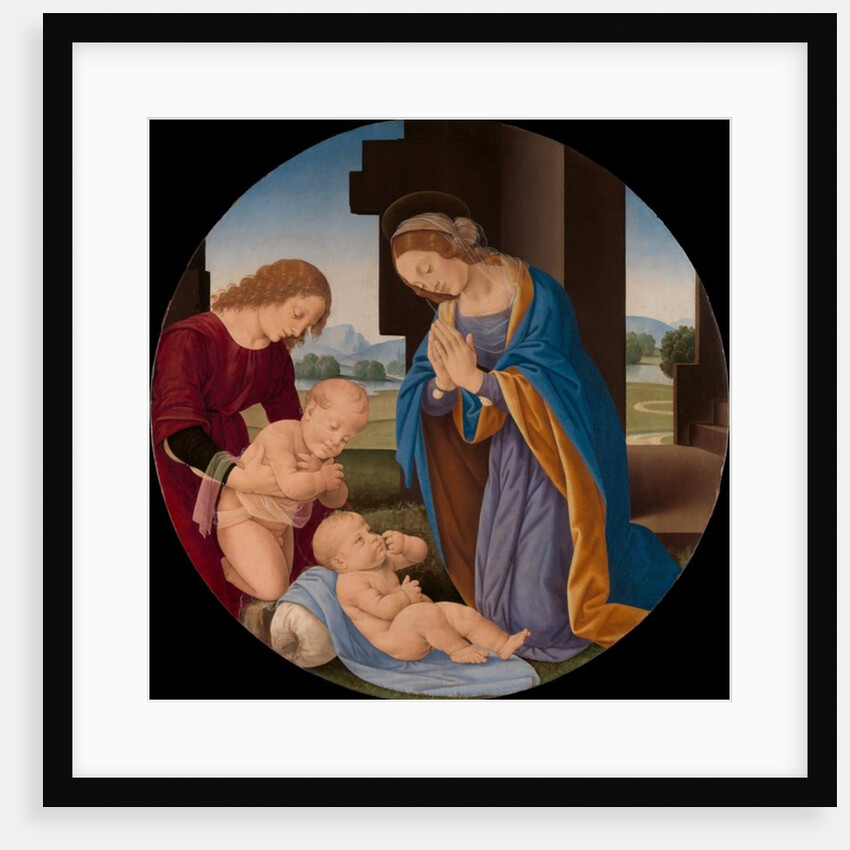 Madonna Adoring the Child with the Infant Saint John the Baptist and an Angel, c.1492 by Lorenzo di Credi