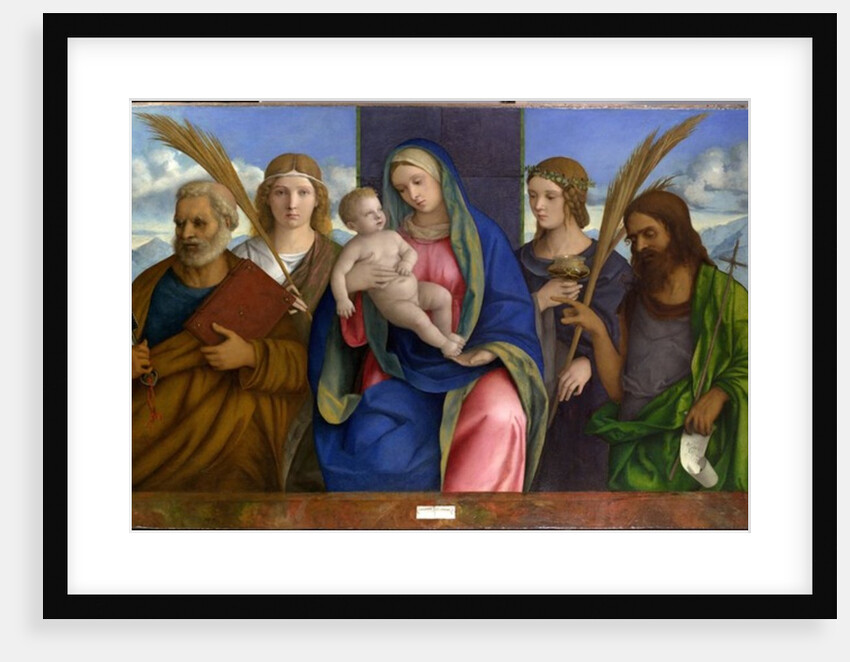 Madonna and Child with Saints. c.1500 by Giovanni Bellini