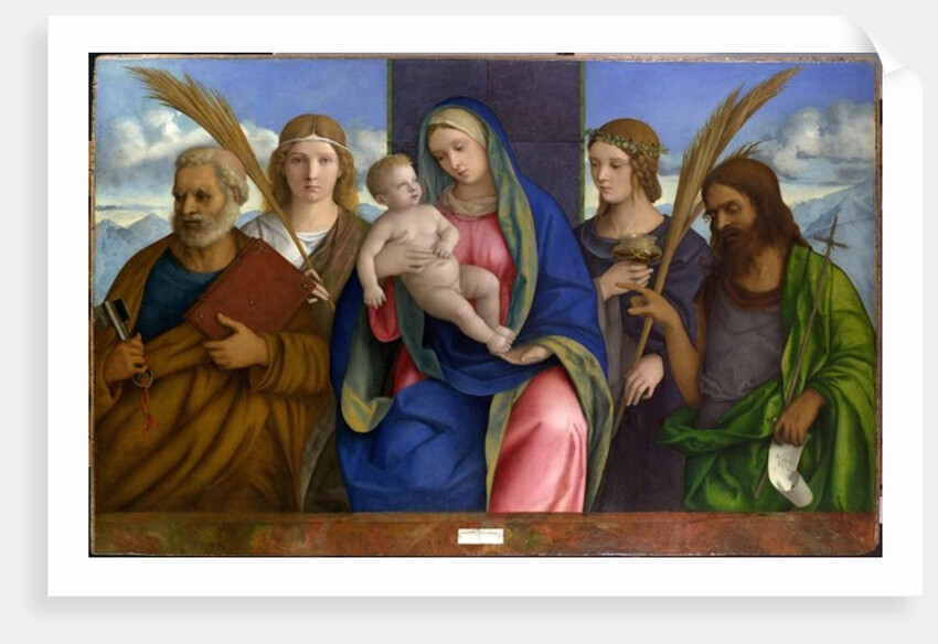Madonna and Child with Saints. c.1500 by Giovanni Bellini