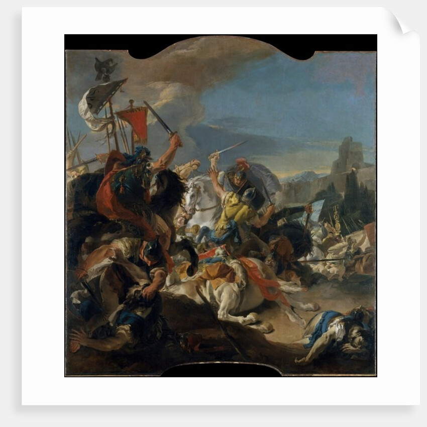 The Battle of Vercellae, 1725-29 by Giovanni Battista (1696-1770) Tiepolo