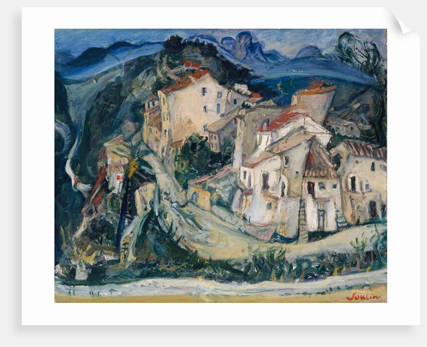 View of Cagnes, c.1924-25 by Chaim Soutine