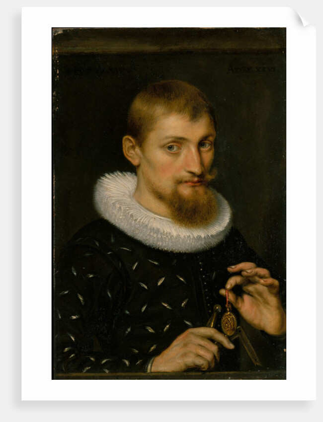 Portrait of a Man, Possibly an Architect or Geographer, 1597 by Peter Paul Rubens
