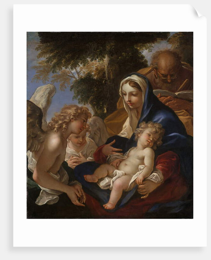 The Holy Family with Angels, c.1700 by Sebastiano Ricci