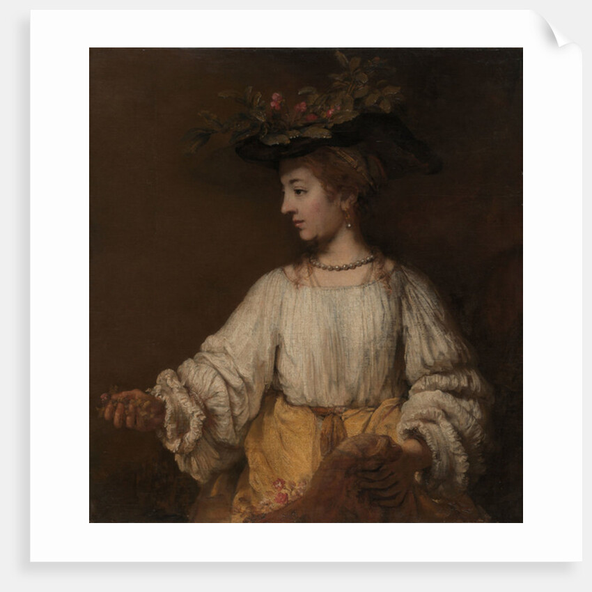 Flora, c.1654 by Rembrandt Harmensz. van Rijn