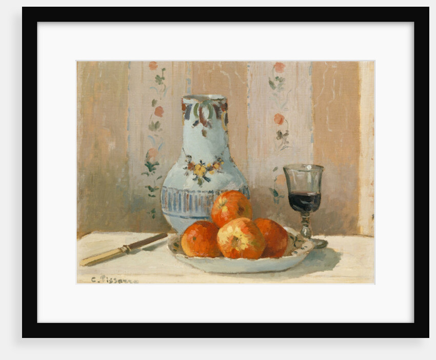Still Life with Apples and Pitcher, 1872 by Camille Pissarro