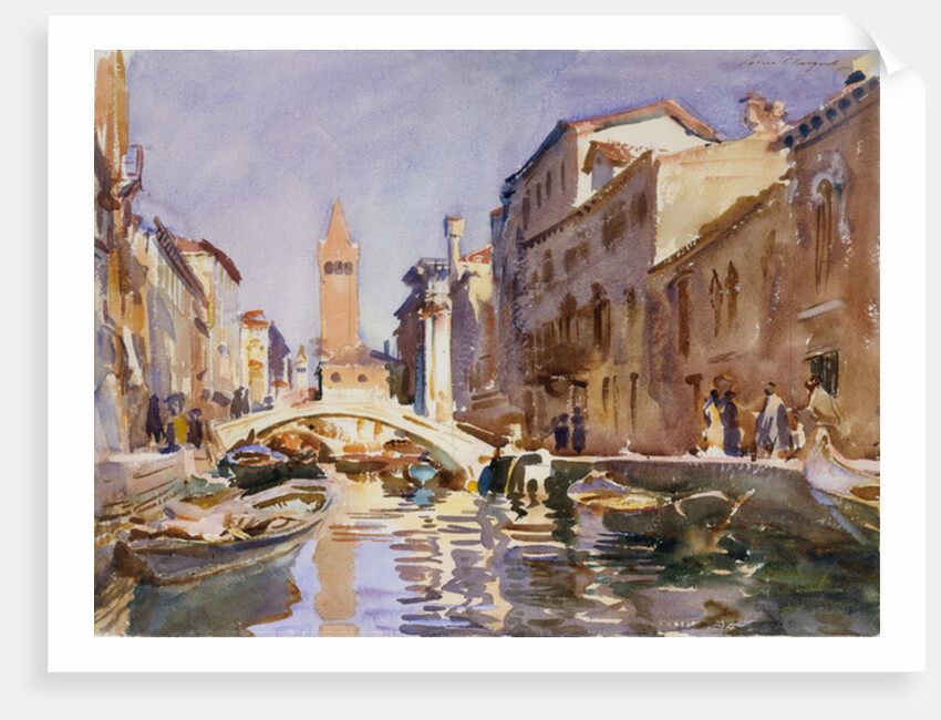 Venetian Canal, 1913 by John Singer Sargent