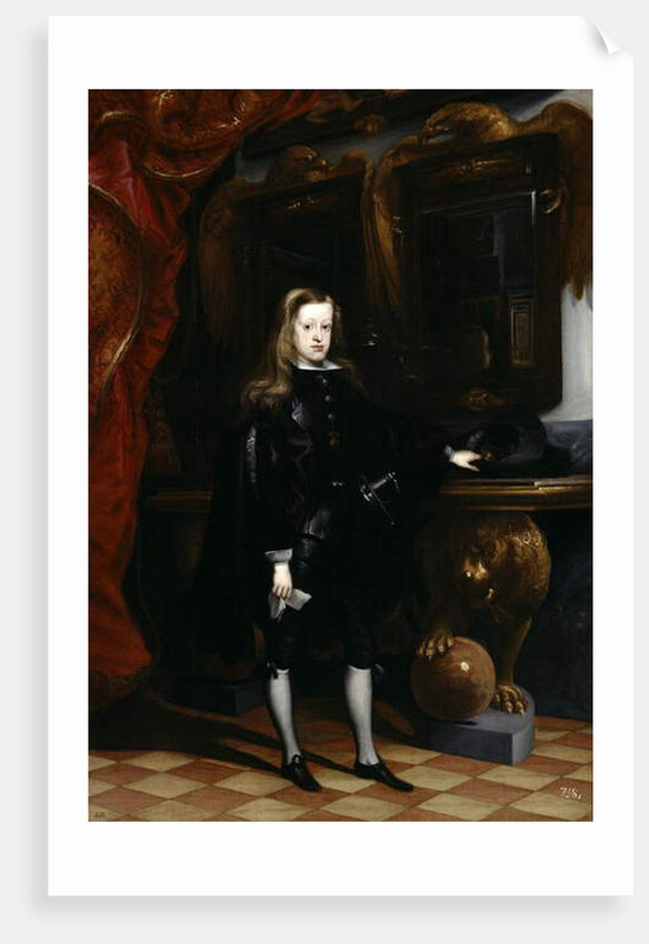 Portrait of Charles II of Spain, c.1675 by Don Juan Carreno de Miranda
