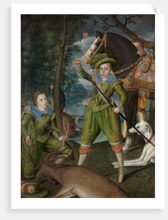 Henry Frederick, Prince of Wales, with Sir John Harington in the Hunting Field, 1603 by Robert the Elder Peake