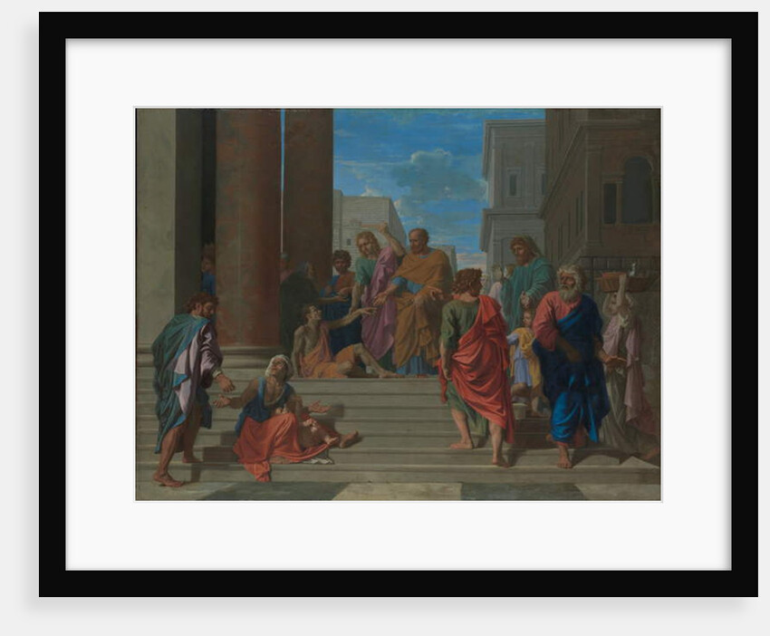 Saints Peter and John Healing the Lame Man, 1655 by Nicolas Poussin