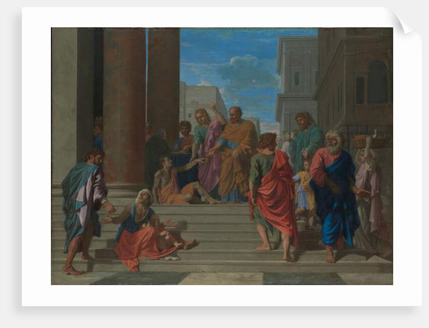 Saints Peter and John Healing the Lame Man, 1655 by Nicolas Poussin