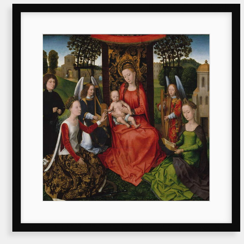 Virgin and Child with Saints Catherine of Alexandria and Barbara, 1480 by Hans Memling
