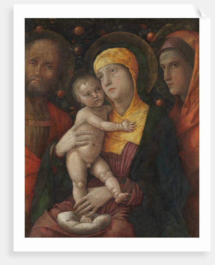 The Holy Family with Saint Mary Magdalen, c.1495-1500 by Andrea Mantegna