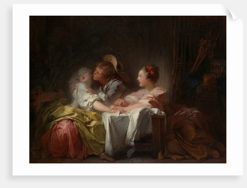 The Stolen Kiss, c.1760 by Jean-Honore Fragonard