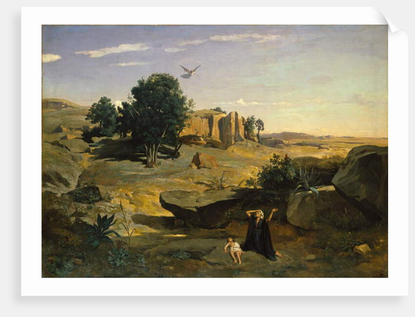 Hagar in the Wilderness, 1835 by Jean Baptiste Camille Corot