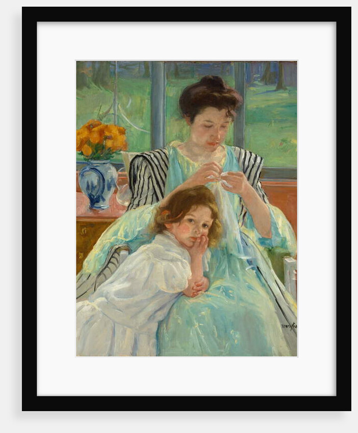 Young Mother Sewing, 1900 by Mary Stevenson Cassatt