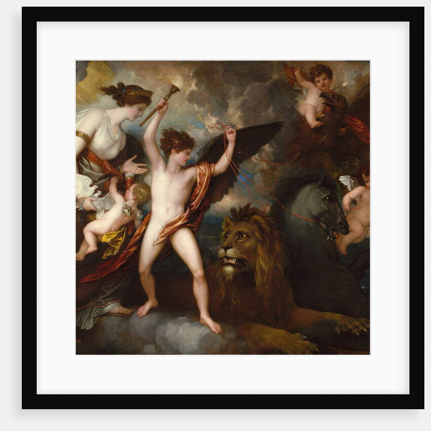 Omnia Vincit Amor, or The Power of Love in the Three Elements, 1809 by Benjamin West