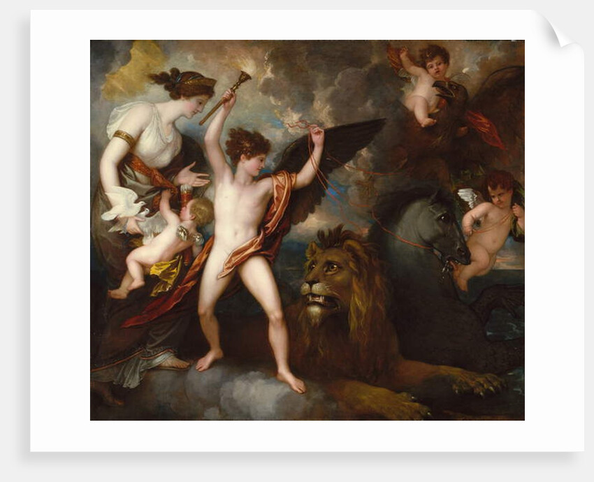 Omnia Vincit Amor, or The Power of Love in the Three Elements, 1809 by Benjamin West