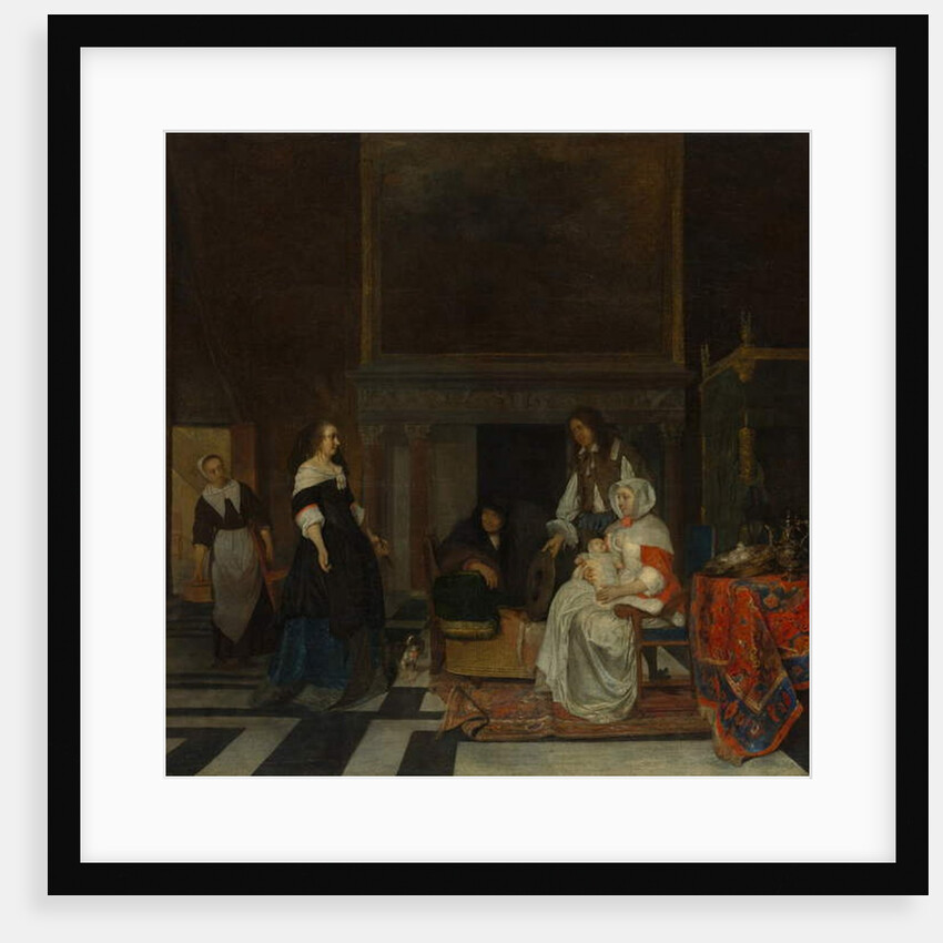 The Visit to the Nursery, 1661 by Gabriel Metsu