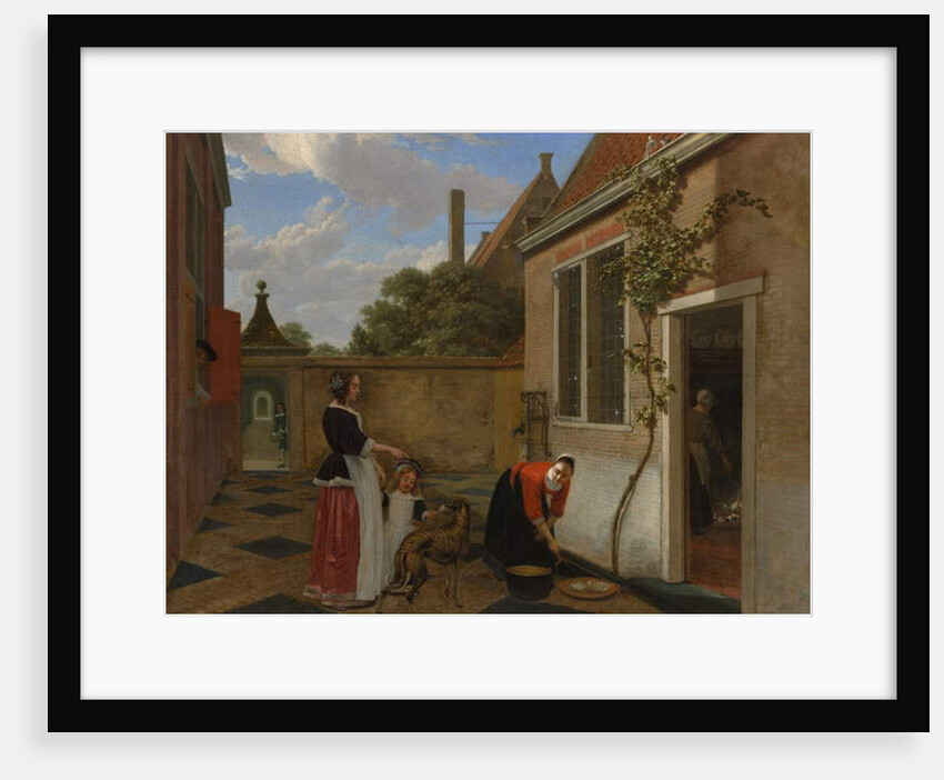 Scene in a Courtyard, early 1660s by Ludolf de Jongh