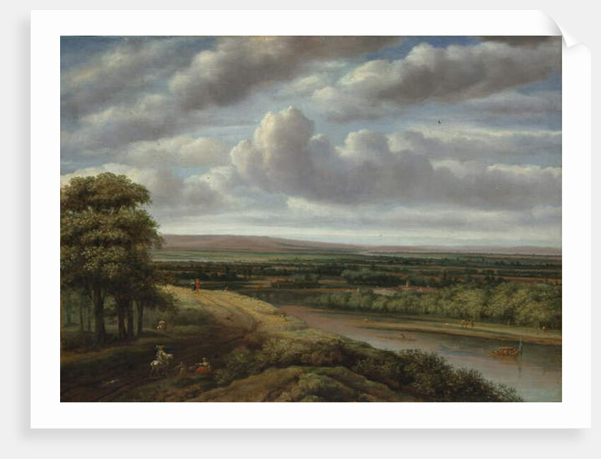 An Extensive Wooded Landscape, 1670s by Phillips de Koninck