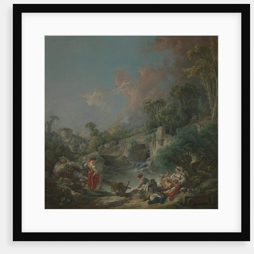 Washerwomen, 1768 by Francois Boucher