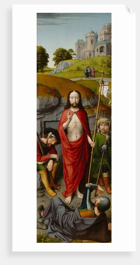 The Resurrection, with the Pilgrims of Emmaus, c.1510 by Gerard David