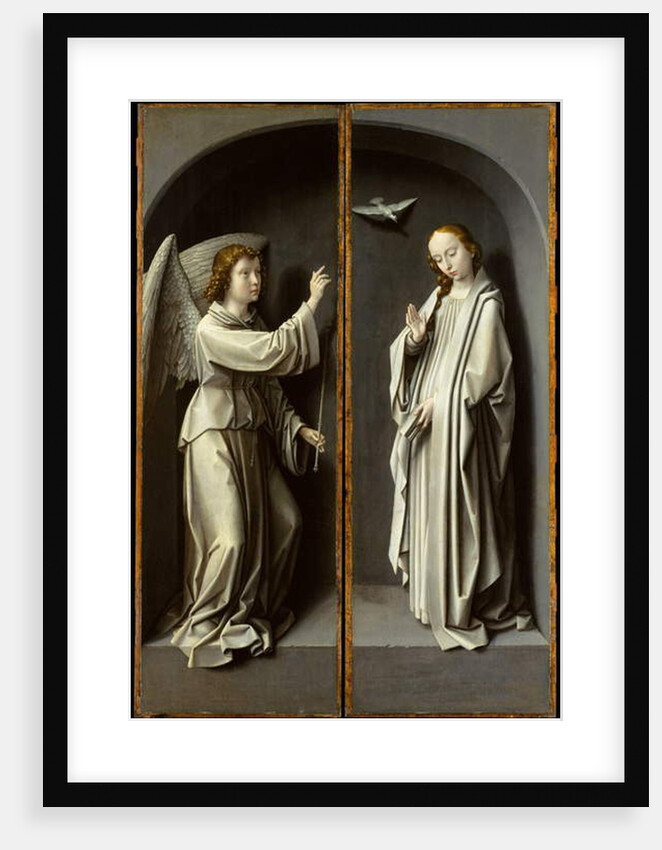 Archangel Gabriel; The Virgin Annunciate, c.1510 by Gerard David