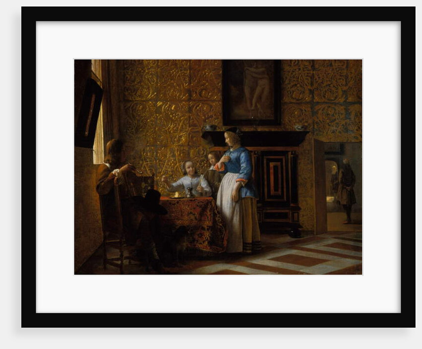Leisure time in an elegant Setting, c.1663-65 by Pieter de Hooch