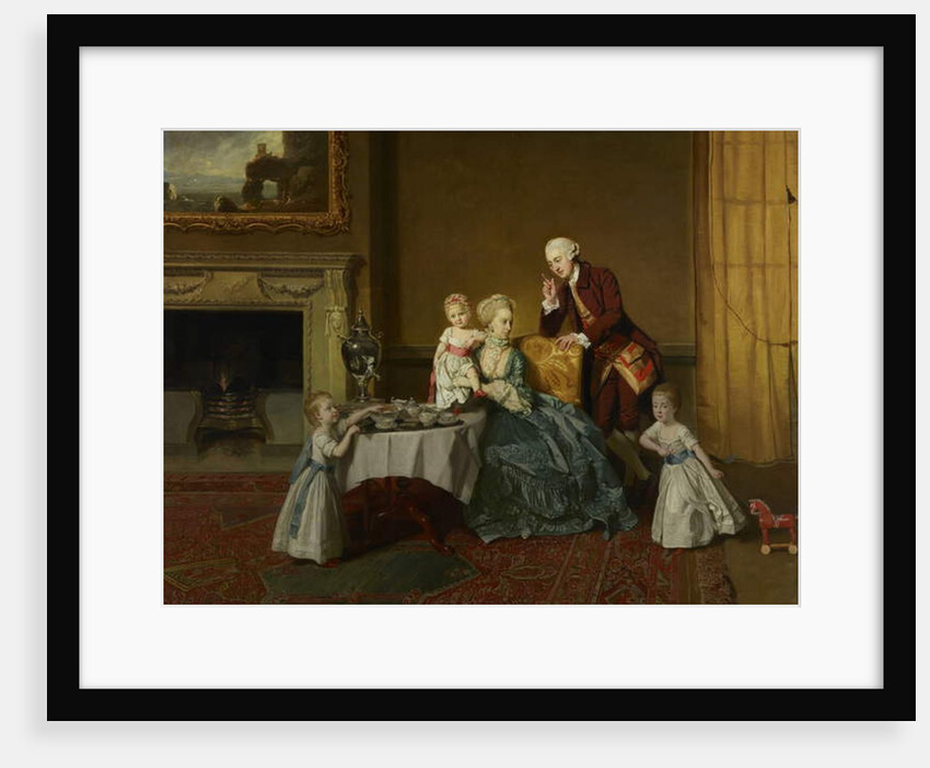 John, Fourteenth Lord Willoughby de Broke, and His Family, c.1766 by Johann Zoffany