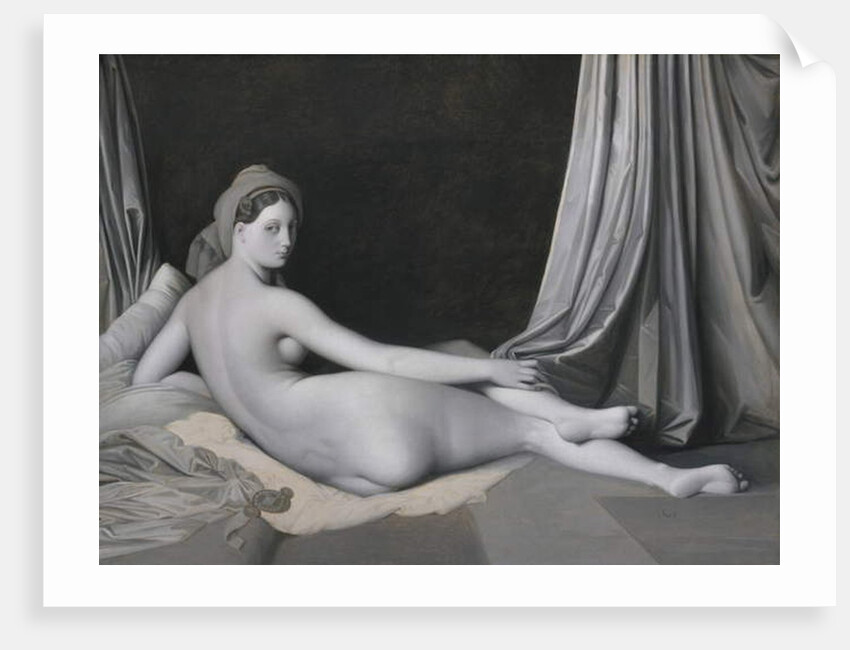 Odalisque in Grisaille, c.1824–34 by Jean Auguste Dominique Ingres