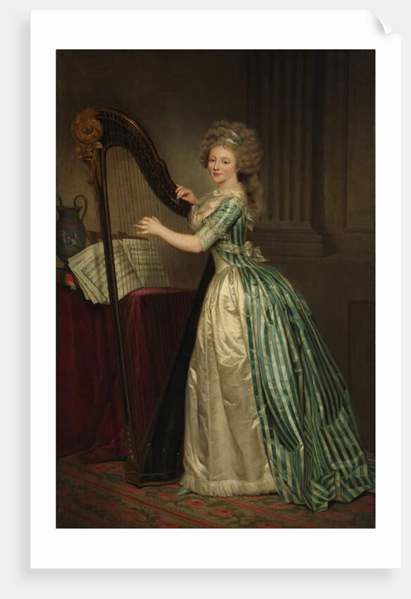 Self-Portrait with a Harp, 1791 by Rose Adelaide Ducreux