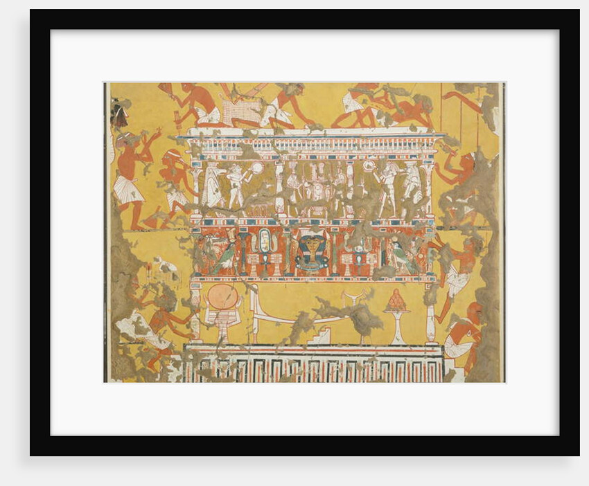 Building a Catafalque, Tomb of Ipuy, c. 1279–1213 BC by Norman de Garis Davies