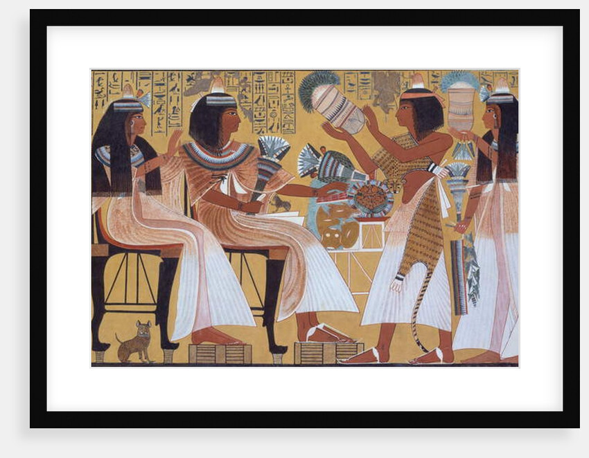 Ipuy and Wife Receive Offerings from Their Children, c.1279–1213 BC by Norman de Garis Davies