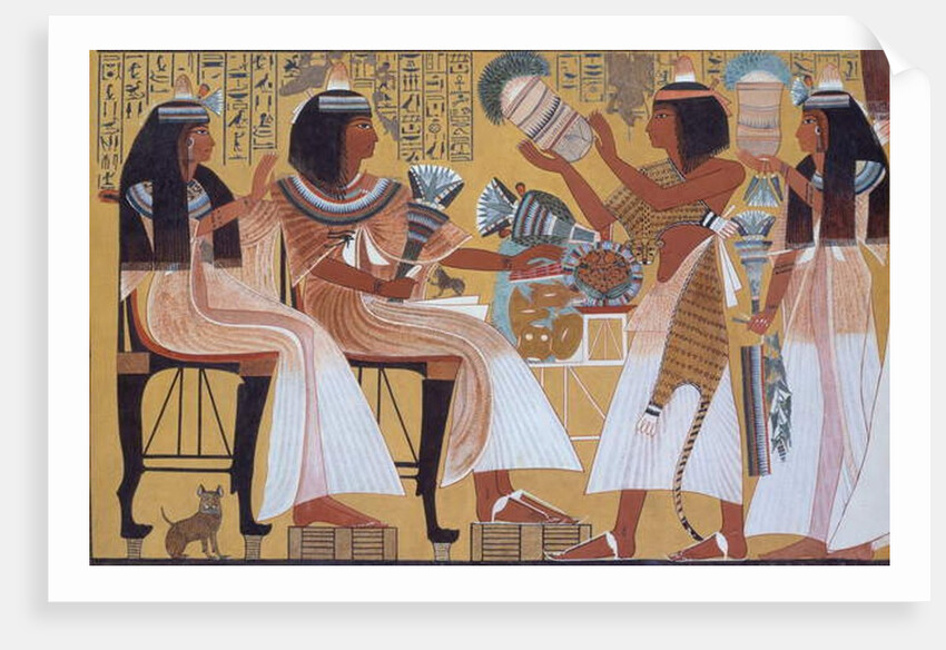 Ipuy and Wife Receive Offerings from Their Children, c.1279–1213 BC by Norman de Garis Davies