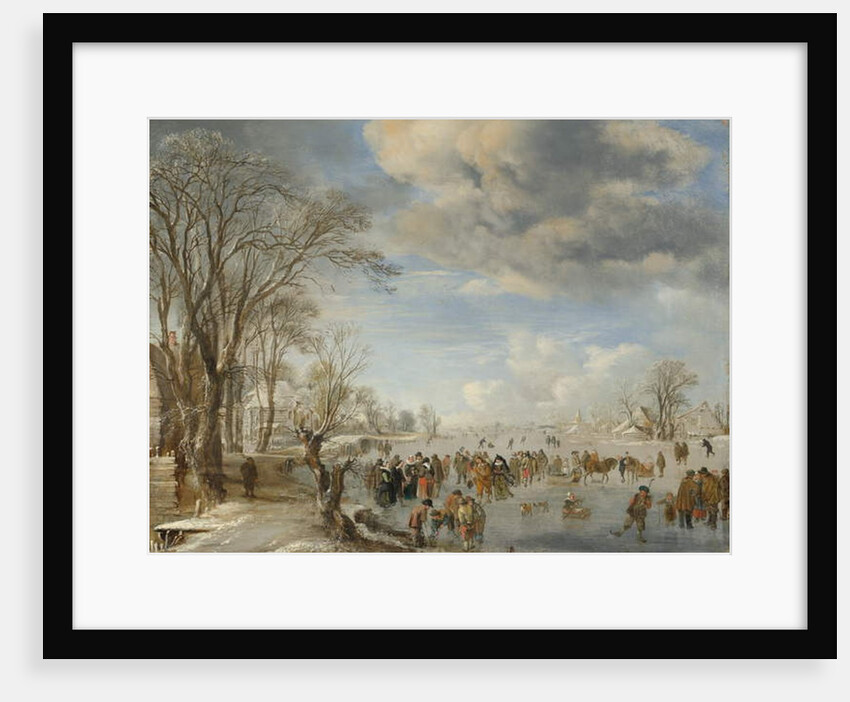 Winter in Holland, Skating Scene, 1645 by Aert van der Neer