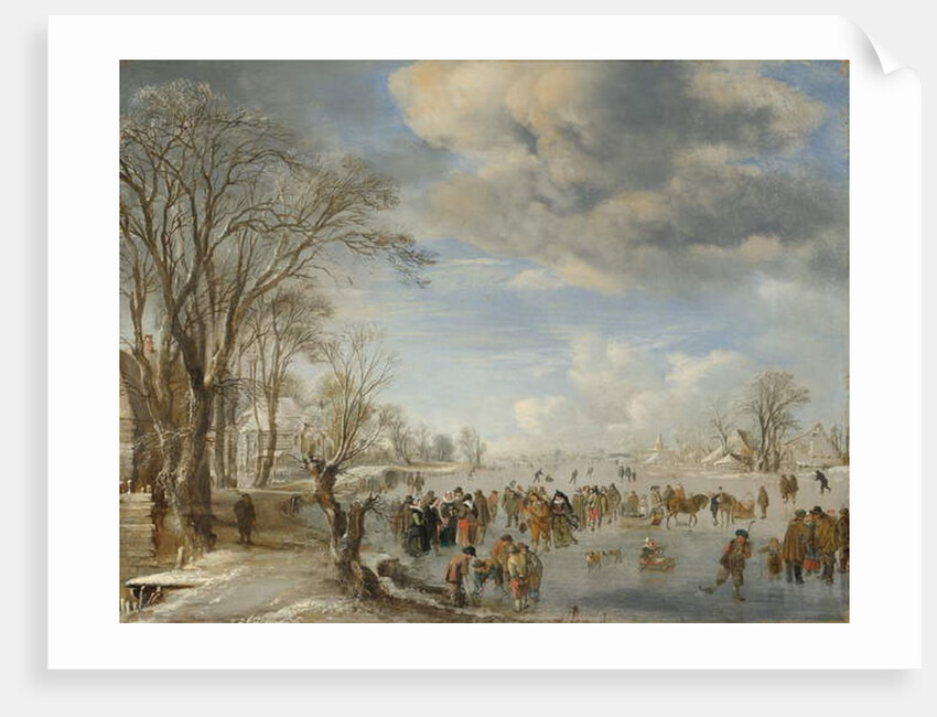 Winter in Holland, Skating Scene, 1645 by Aert van der Neer