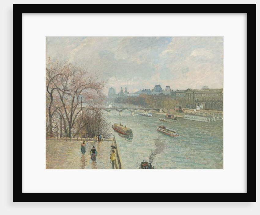 The Louvre, Afternoon, Rainy Weather, 1900 by Camille Pissarro