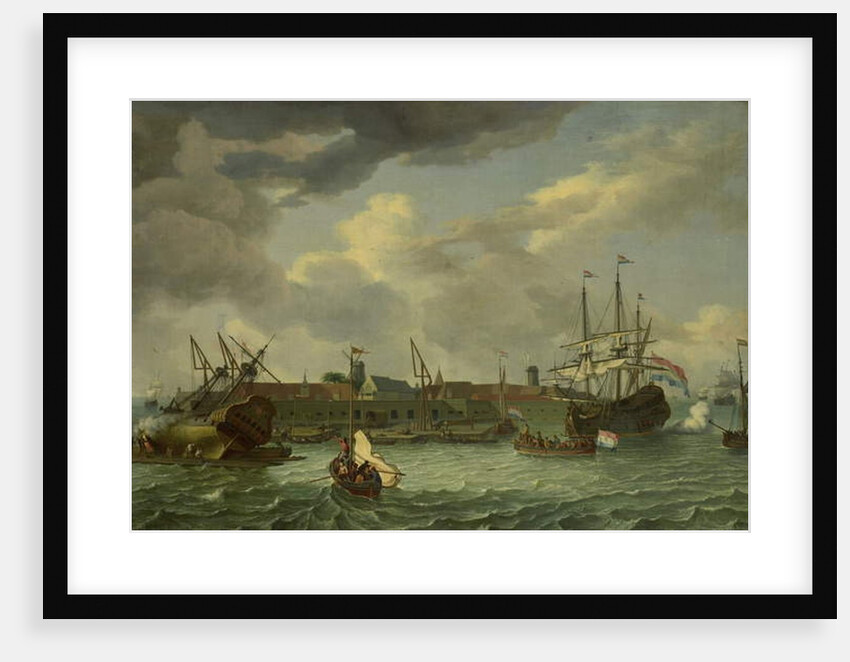 The Island of Onrust near Batavia, 1699 by Abraham (follower of) Storck