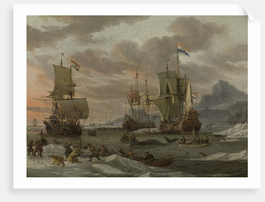 Whaling Grounds in the Arctic Ocean, 1665 by Abraham Storck