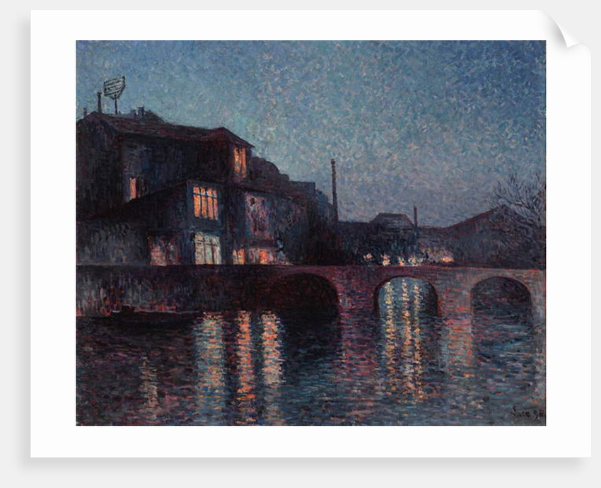 The River Sambre in Charleroi, 1896 by Maximilien Luce