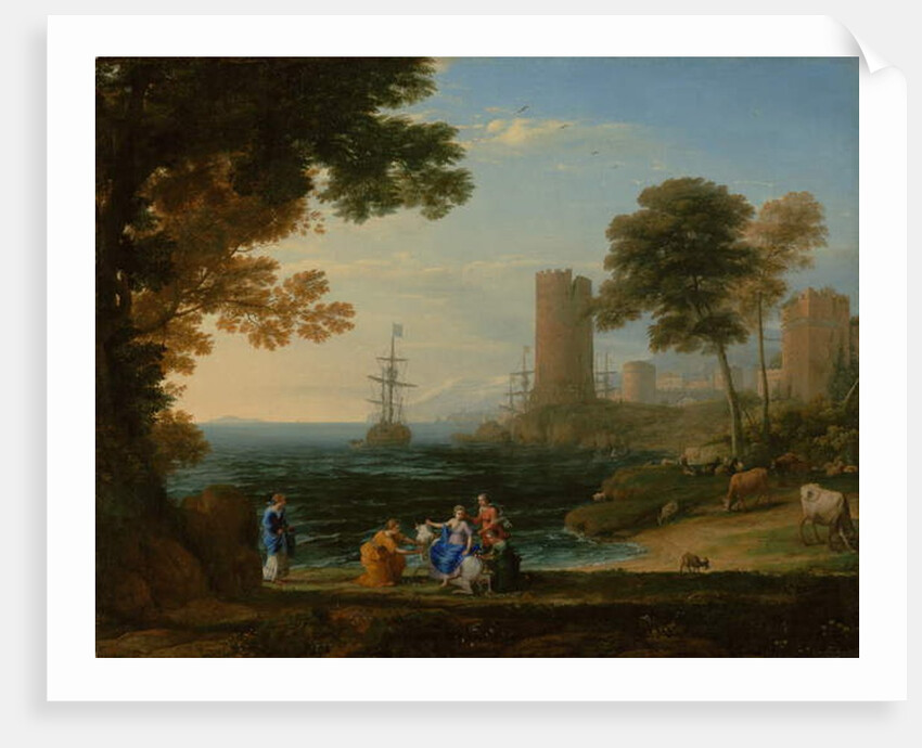Coast View with the Abduction of Europa, c.1645 by Claude Lorrain
