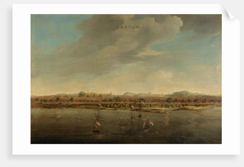 View of Canton in China, c. 1662-3 by Johannes