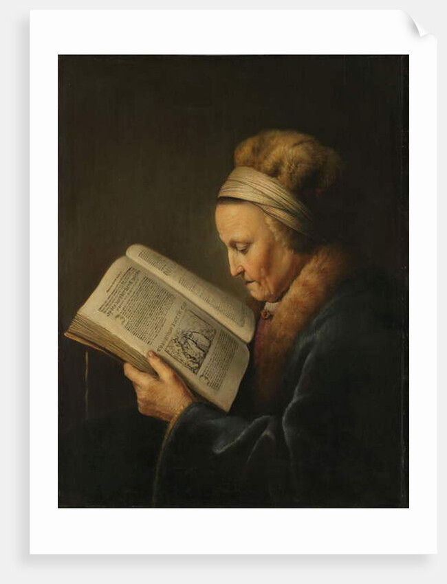 Old Woman Reading, c.1631-2 by Gerrit or Gerard Dou