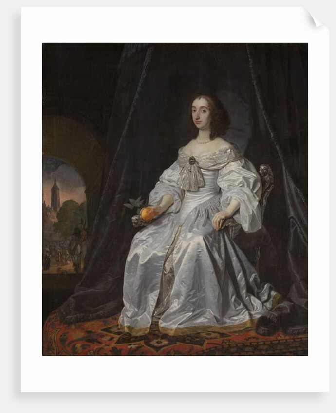 Mary Stuart, Princess of Orange, as Widow of William II, 1652 by Bartolomeus van der Helst