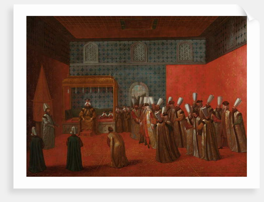 Ambassador Cornelis Calkoen at his Audience with Sultan Ahmed III, c.1727-30 by Jean Baptiste Vanmour