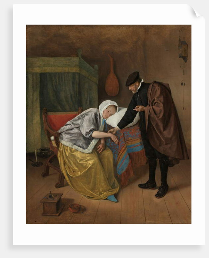 The Sick Woman, c. 1663-66 by Jan Havicksz. Steen