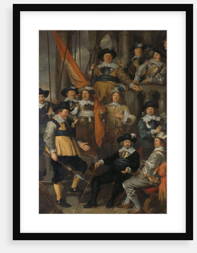 Amsterdam civic guard of District XVIII under Captain Albert Bas and Lieutenant Lucas Conijn, 1645 by Govaert Flinck
