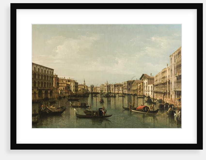 View of Grand Canal with the Palazzi Foscari and Moro Lin by Bernardo Bellotto