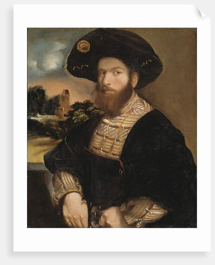 Portrait of a Man Wearing a Black Beret, c.1530 by Dosso Dossi